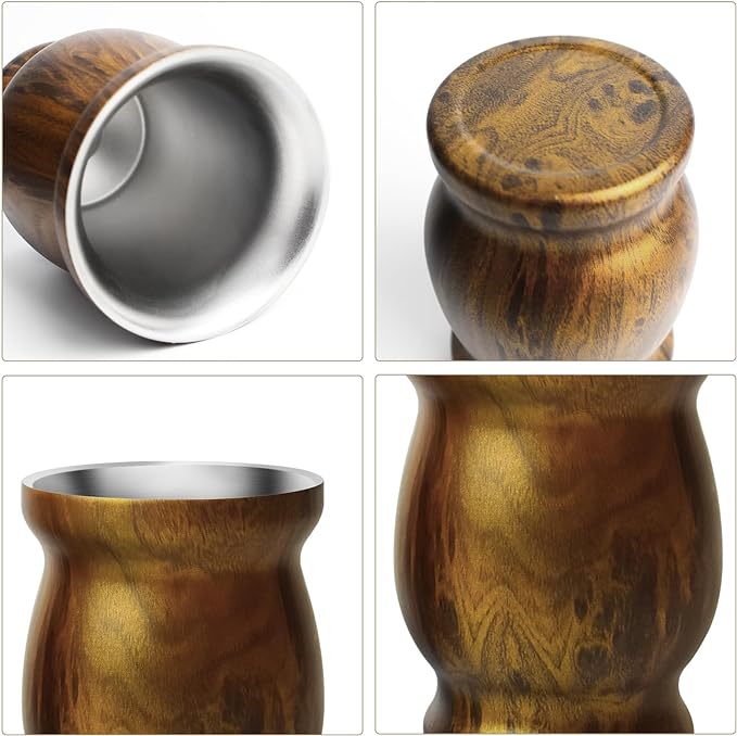 Yerba Mate Cup Set 3pc Stainless Steel