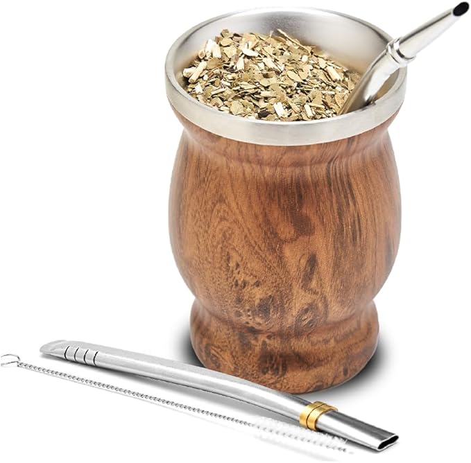 Yerba Mate Cup Set 3pc Stainless Steel