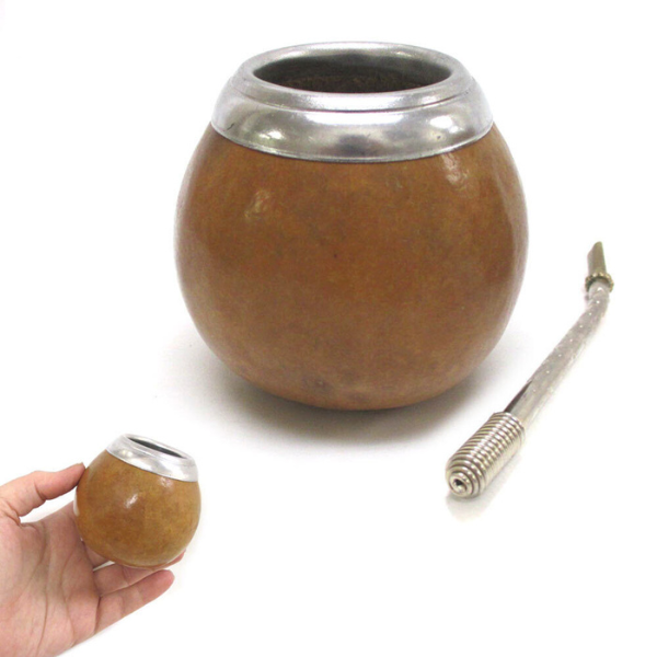 Traditional Argentina Yerba Mate Gourd Kit